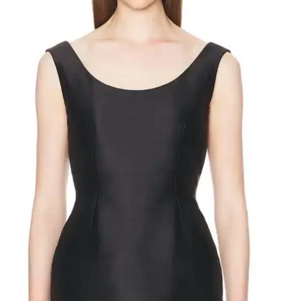 The Row Black Sleeveless Scoop Neck Top